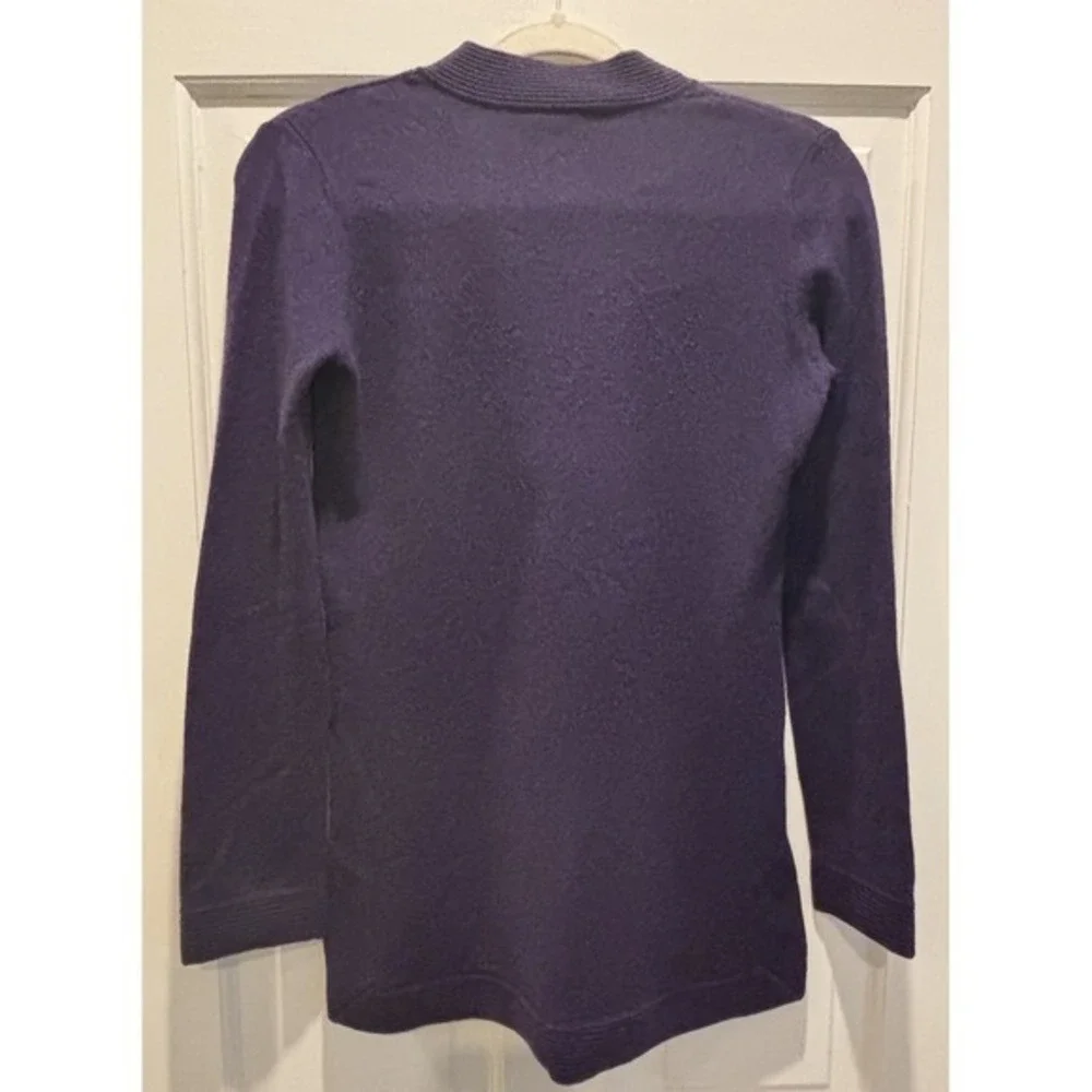 Tory Burch Purple Sweater Tunic 100%‎ Cashmere Size XS